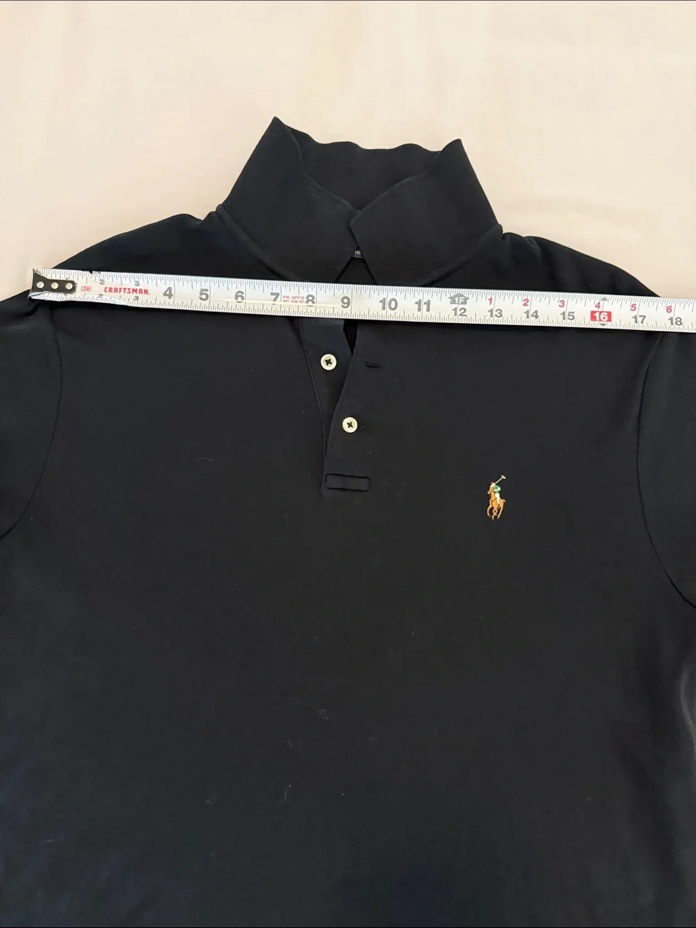 Ralph Lauren Men’s Black Polo with Yellow Pony